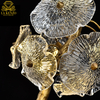 Italian Liquid Crystal Lotus Leaf G9 Copper Modern Pendant Lamp 