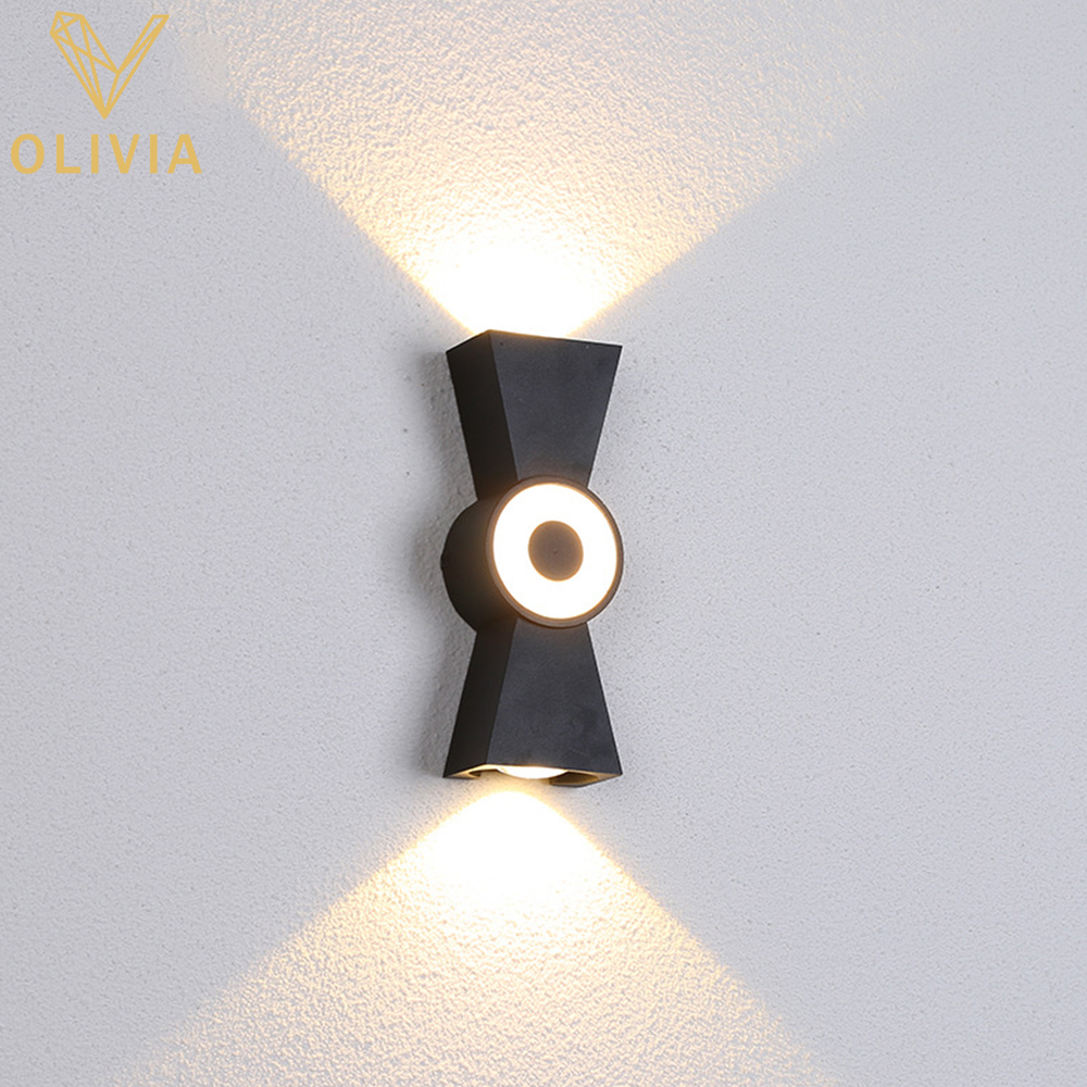 Outdoor Wall Light Aluminum Material High Quantity Waterproof Modern Style 6+3W