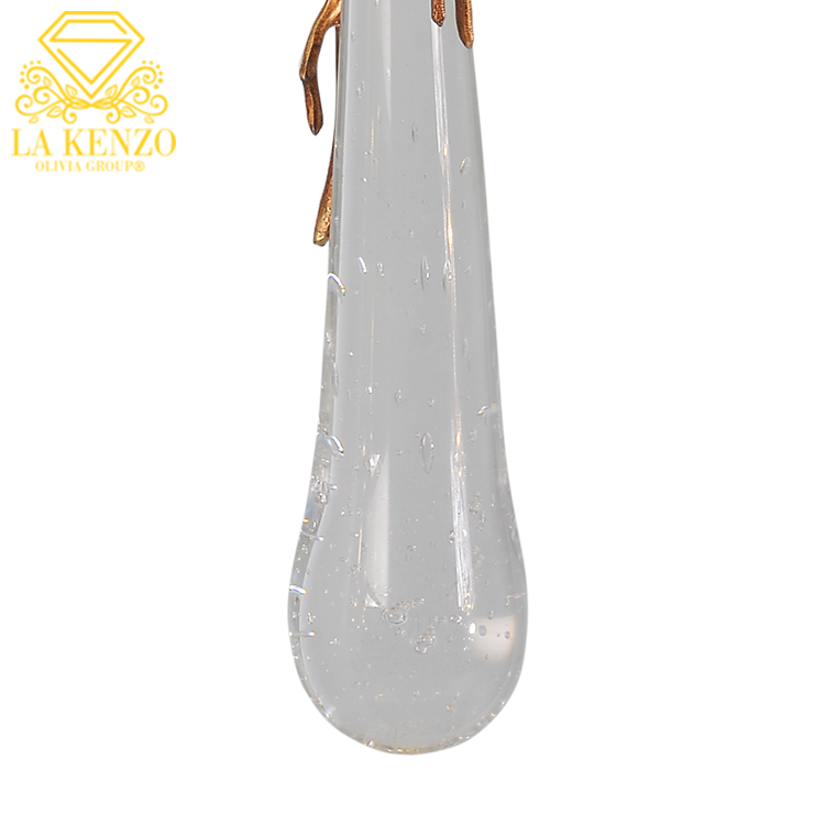 Italian Liquid GU10 Crystal Water Drops Modern Pendant Lamp 